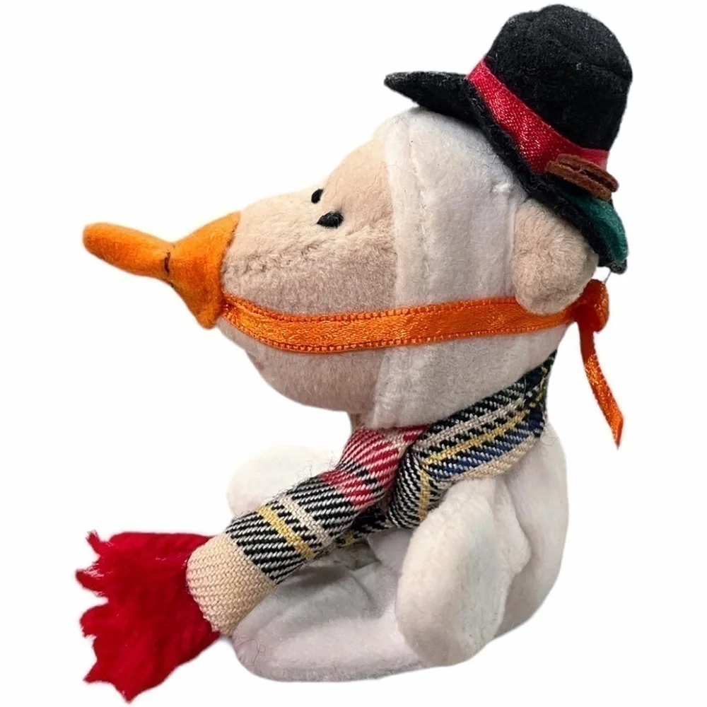 STARBUCKS Bearista Magnet Snowman Bear Mini Carrot Hat Scarf Holiday Frosty 1999